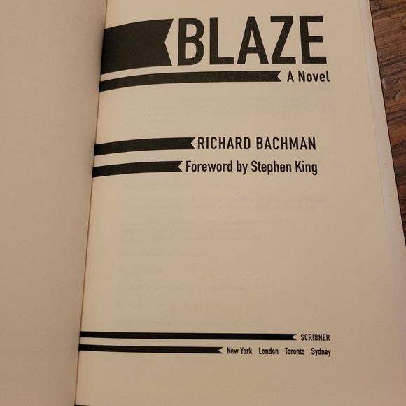 Blaze by Richard Bachman 2007 1st Edition - Picture 4 of 6